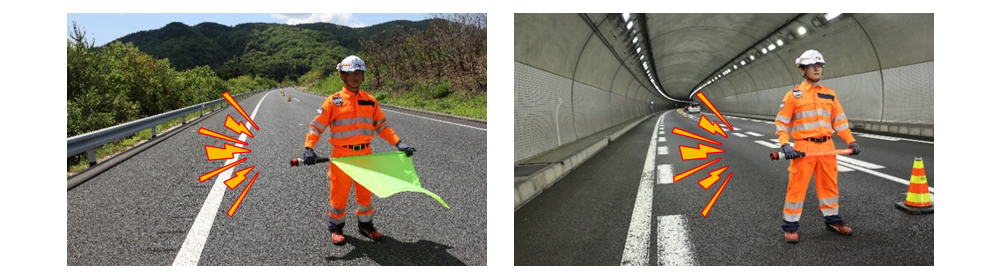 【共通】130dB相当の警告ブザーで緊急時にも作業員へ迅速に危険通知